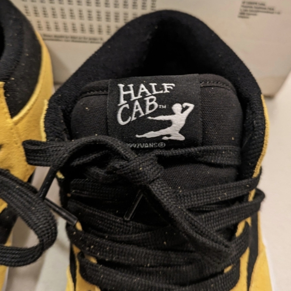 Vans Skate Half Cab Men Bruce Lee Popcush Yellow Be Like Water Yellow 0124 Rare - Picture 6 of 14